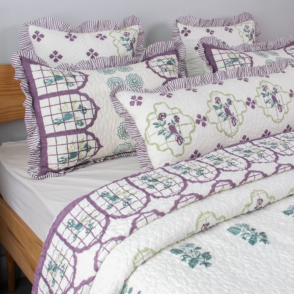 Jharokha Quilted Bedcover Set