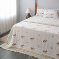 Haveli Fringe Reversible Jaipuri Quilt