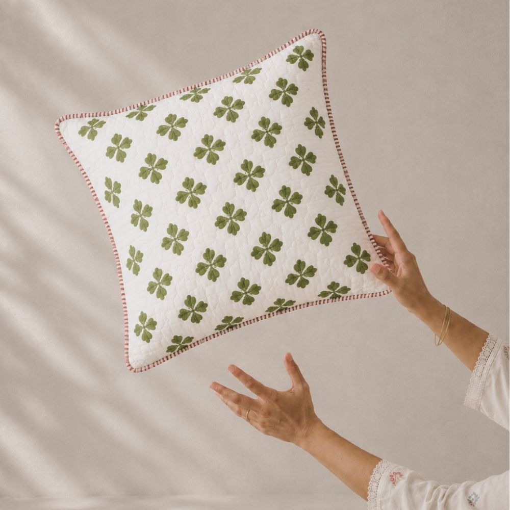 Haveli Quilted Cushion Cover