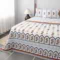 Mehraab Fringe Reversible Jaipuri Quilt