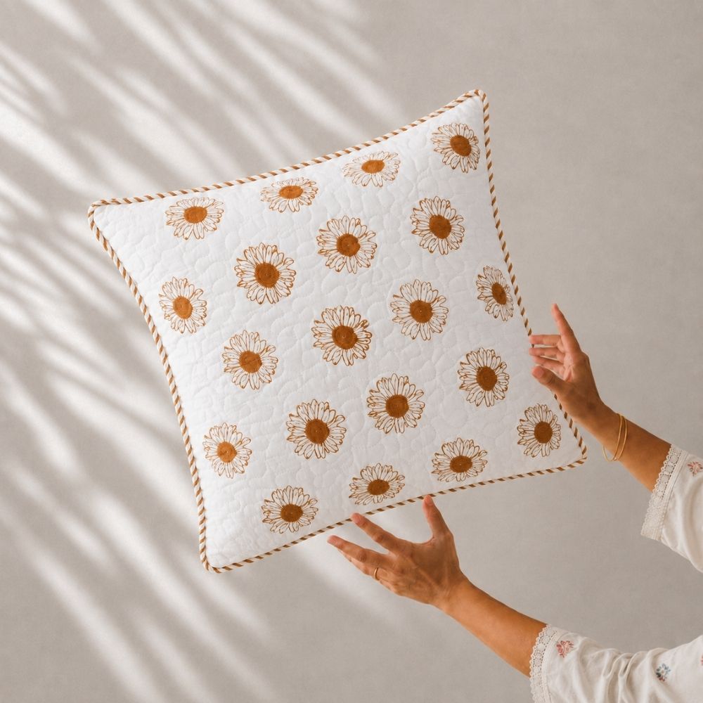 Mehraab Quilted Cushion Cover