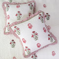 Amara Quilted Fringe Cushion Cover