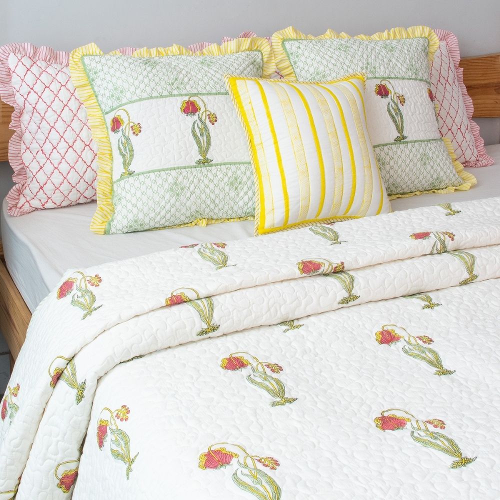 Gulnaar Quilted Bedcover Set