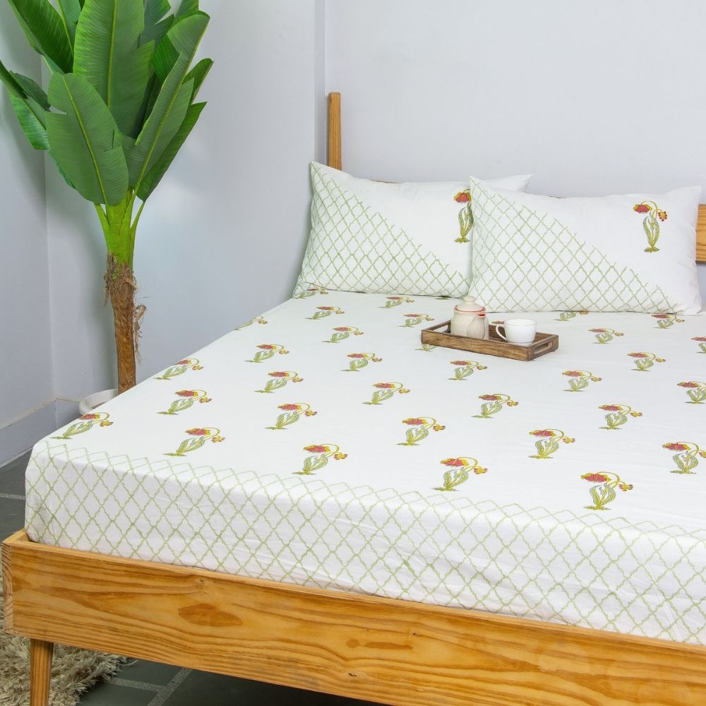 Gulnaar Cotton Bedsheet Set