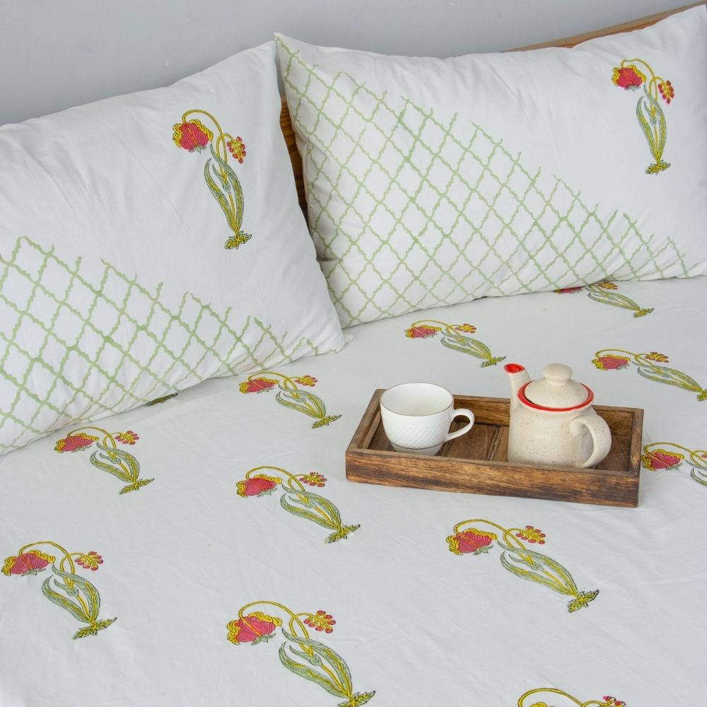 Gulnaar Cotton Bedsheet Set