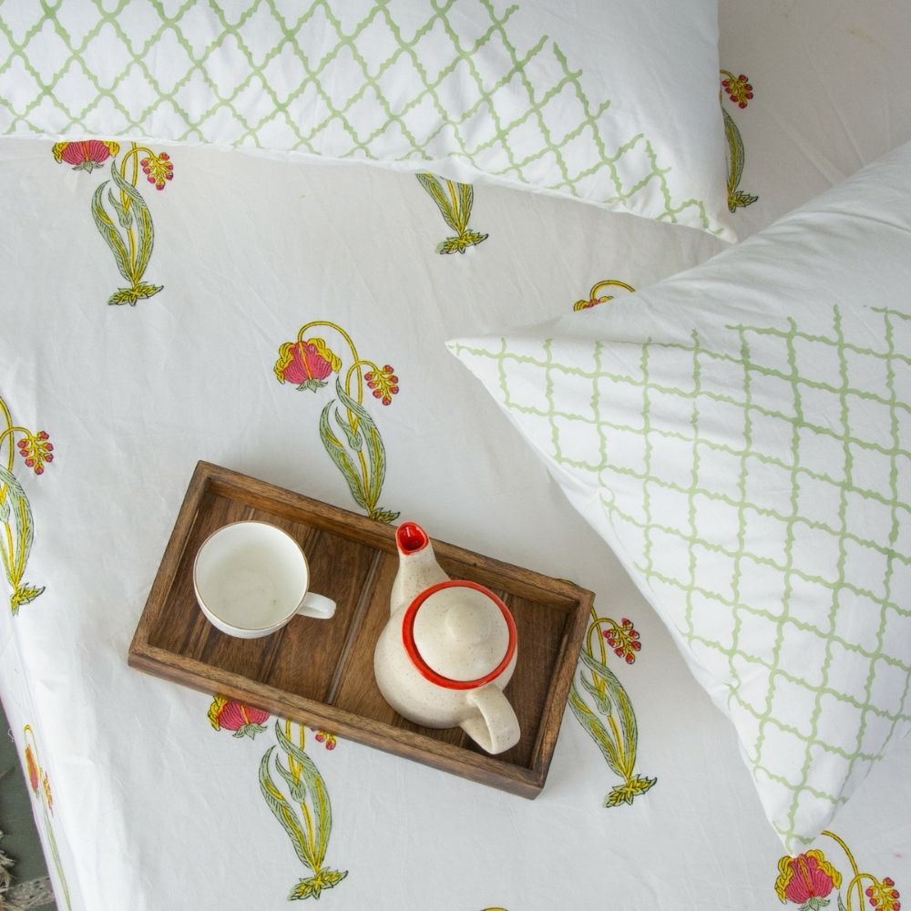 Gulnaar Cotton Bedsheet Set