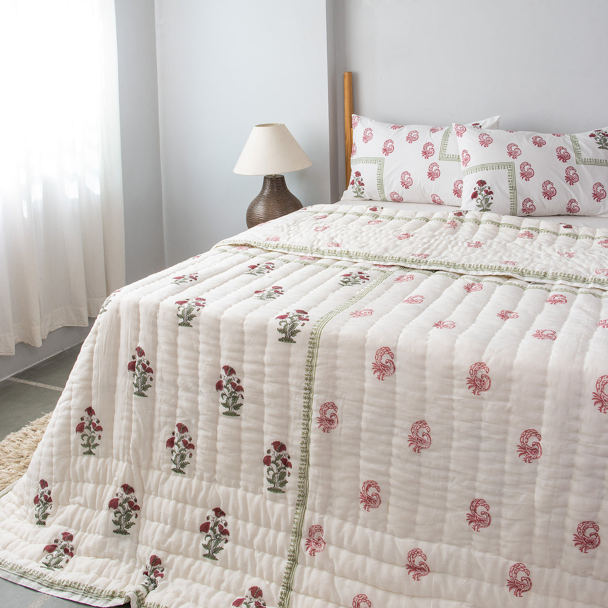 Amara Reversible Jaipuri Quilt