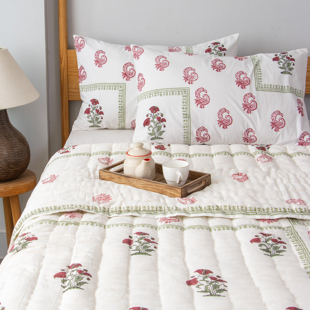 Amara Reversible Jaipuri Quilt
