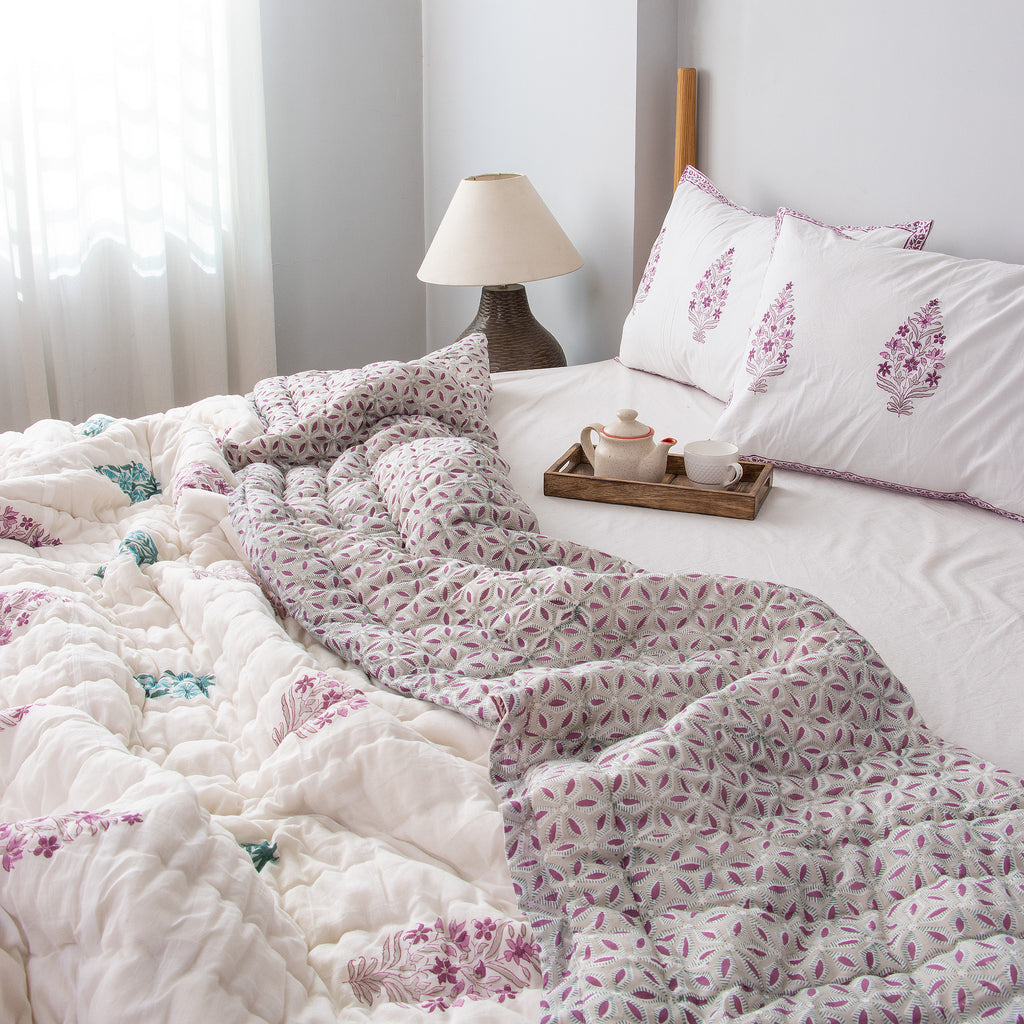 Malini Reversible Jaipuri Quilt