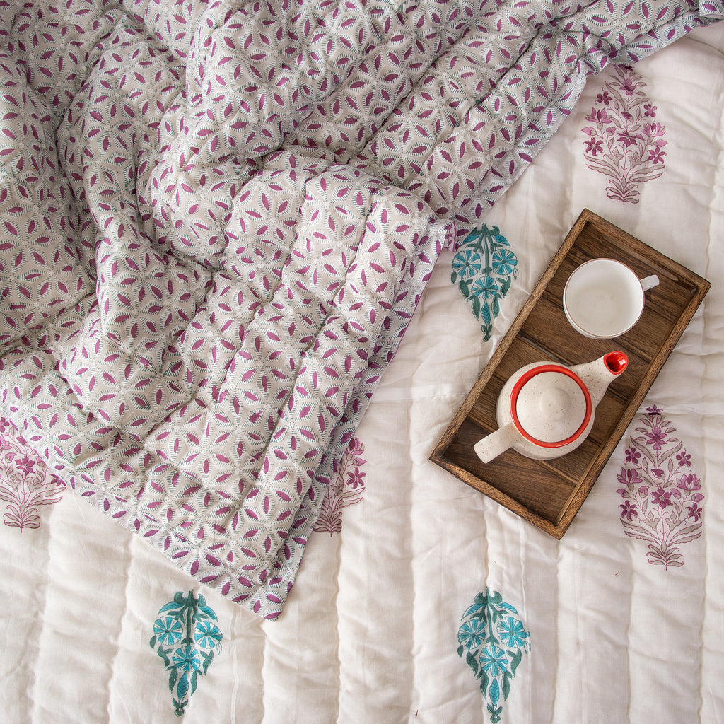 Malini Reversible Jaipuri Quilt
