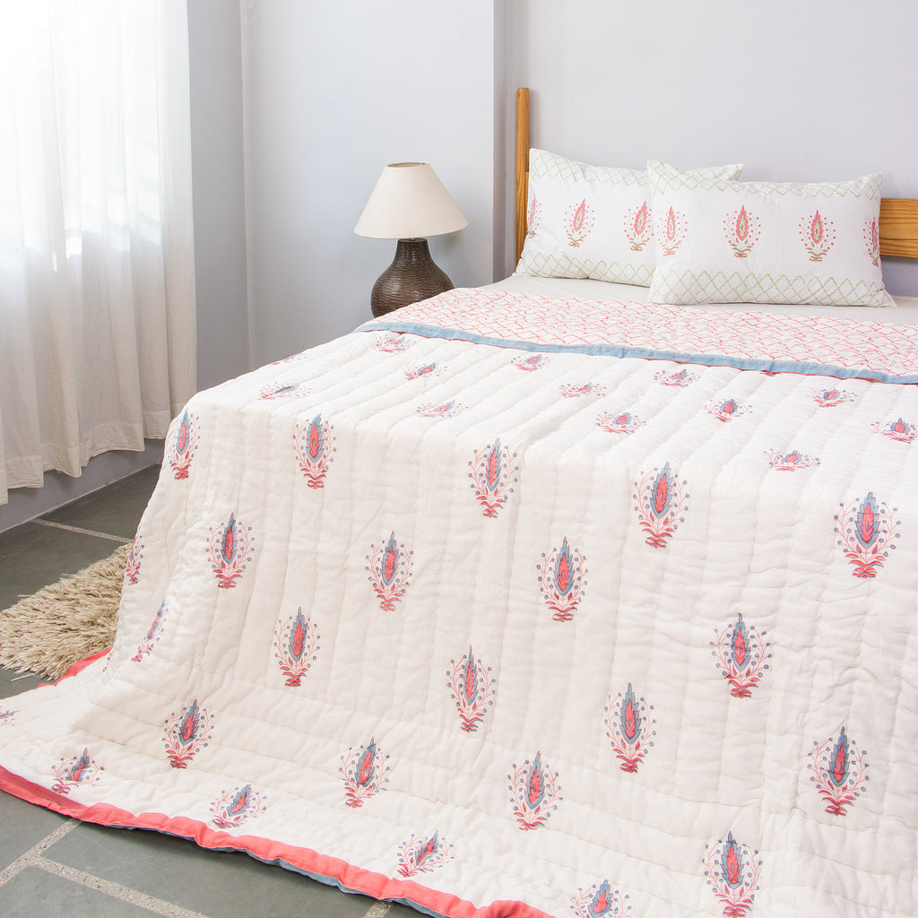 Mirdula Reversible Jaipuri Quilt