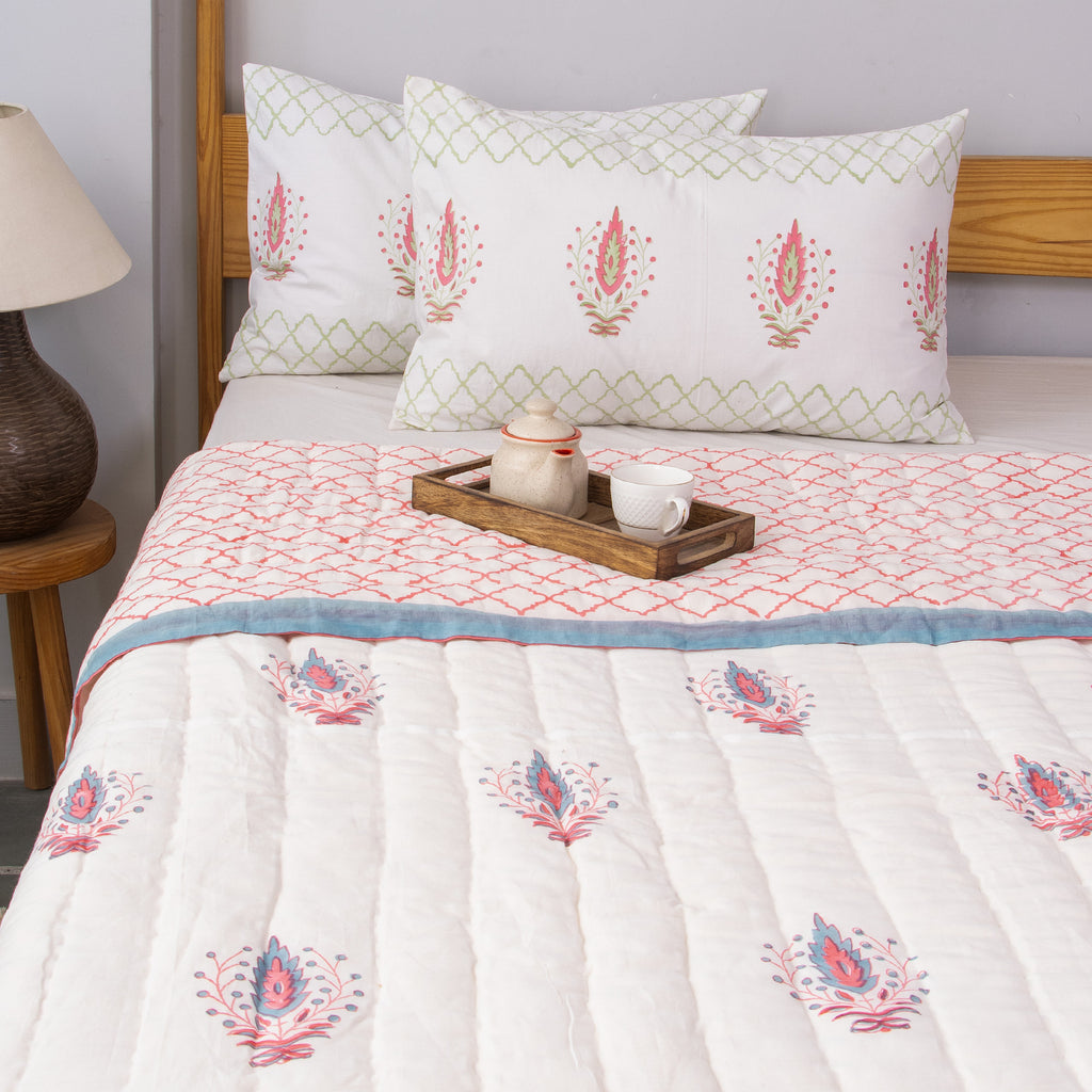 Mirdula Reversible Jaipuri Quilt