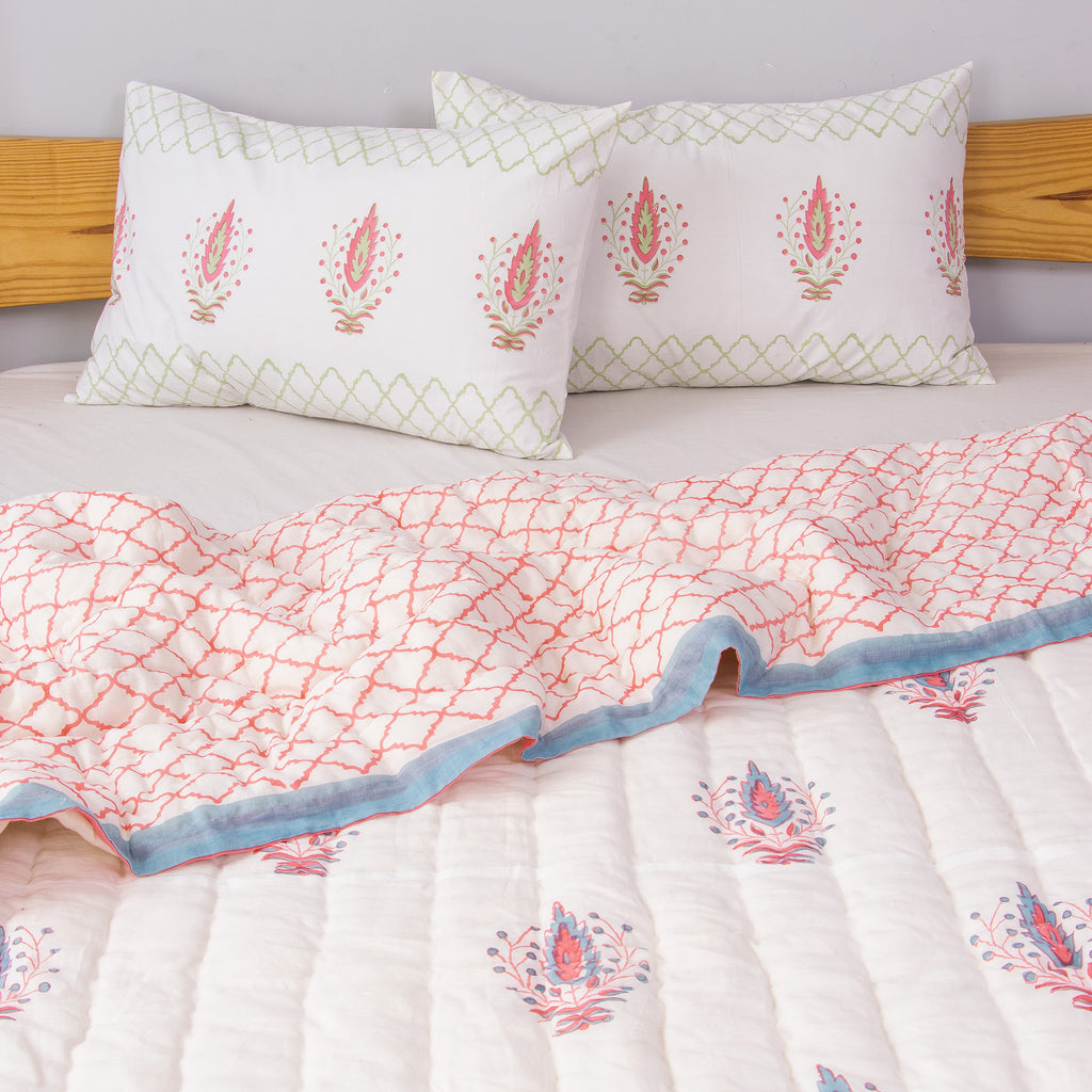 Mirdula Reversible Jaipuri Quilt