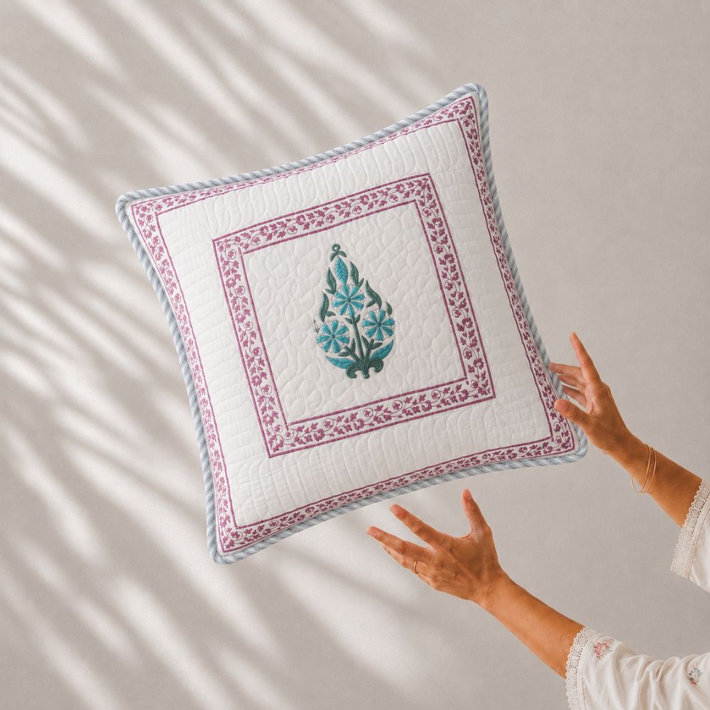 Malini Quilted Cushion Cover