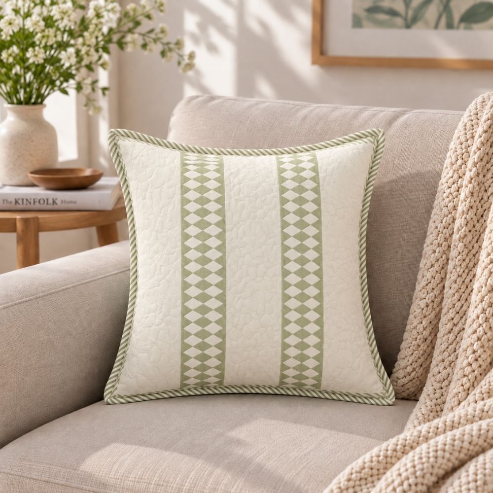 Doorva Quilted Cushion Cover