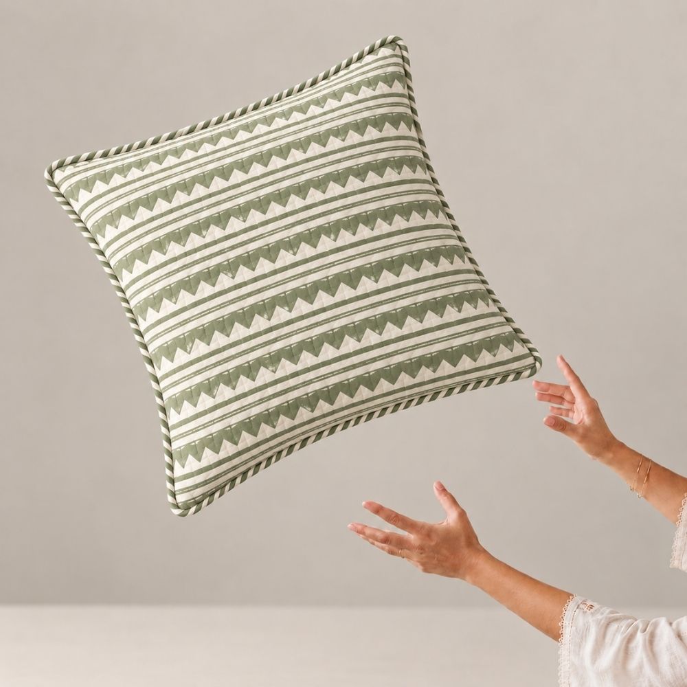 Doorva Quilted Cushion Cover