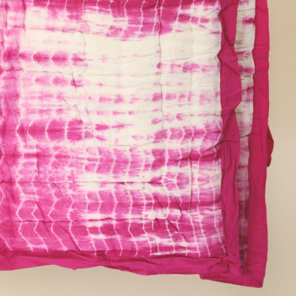 Gulabi Tie - Dye Jaipuri Quilt