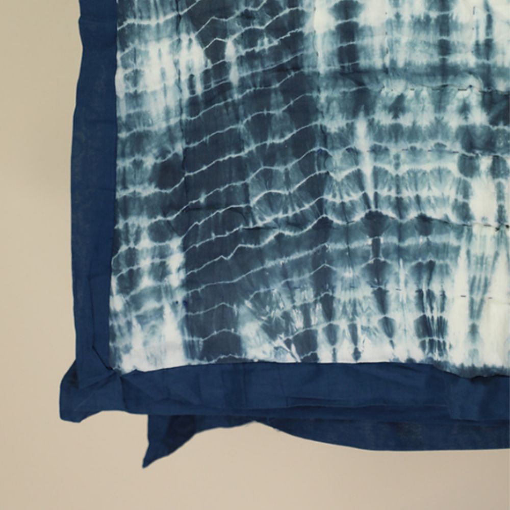 Indigo Tie - Dye Jaipuri Quilt