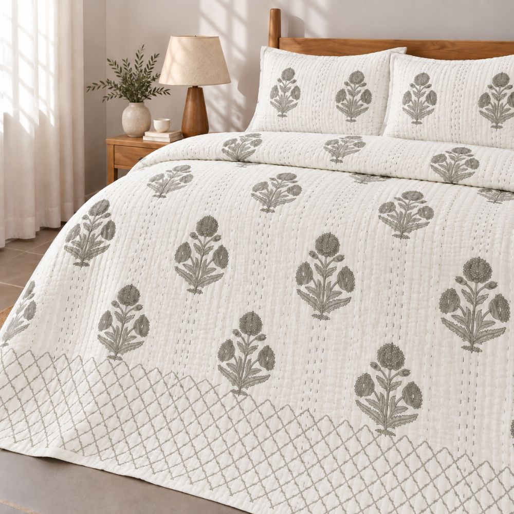 Kantha Jaipuri Quilt