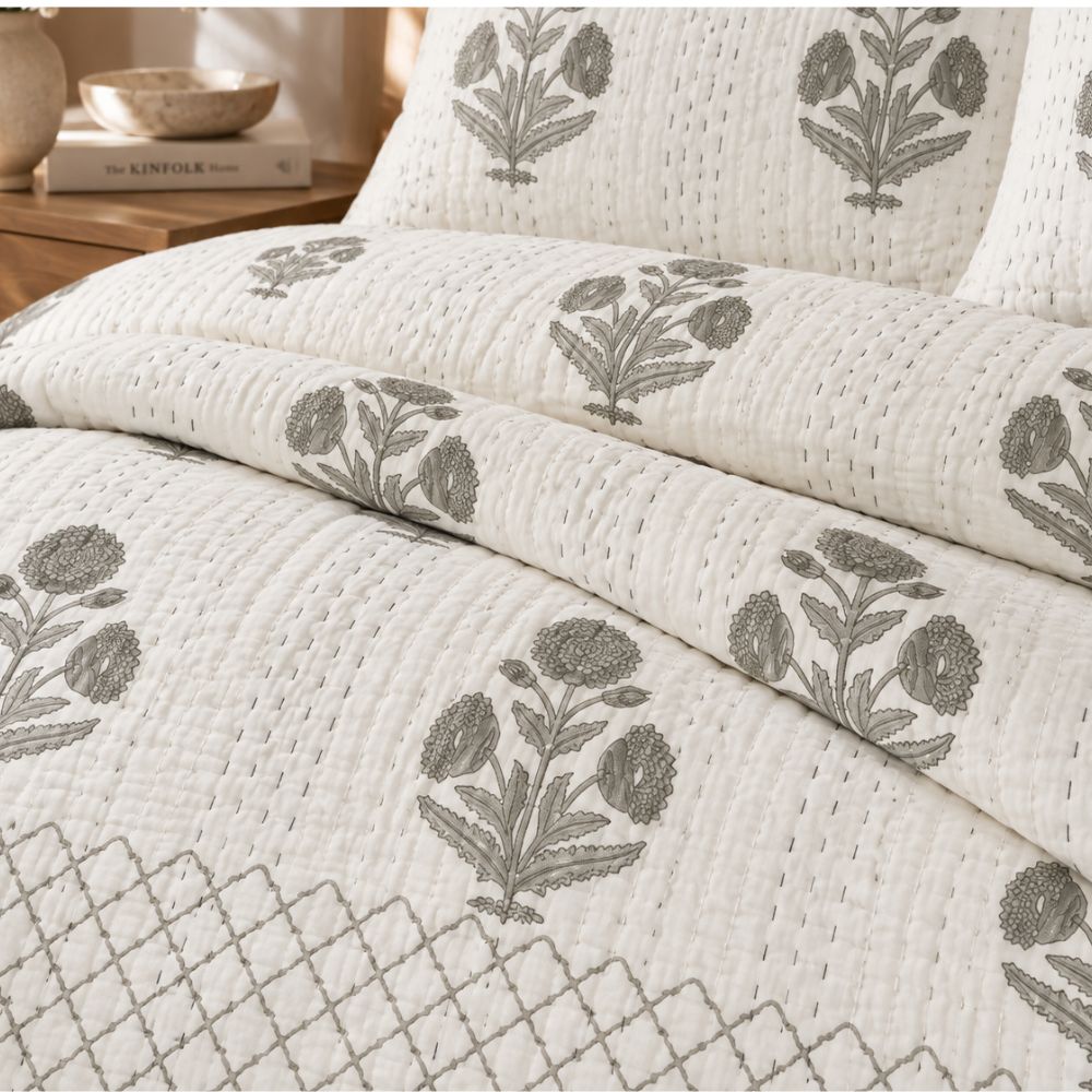 Kantha Jaipuri Quilt