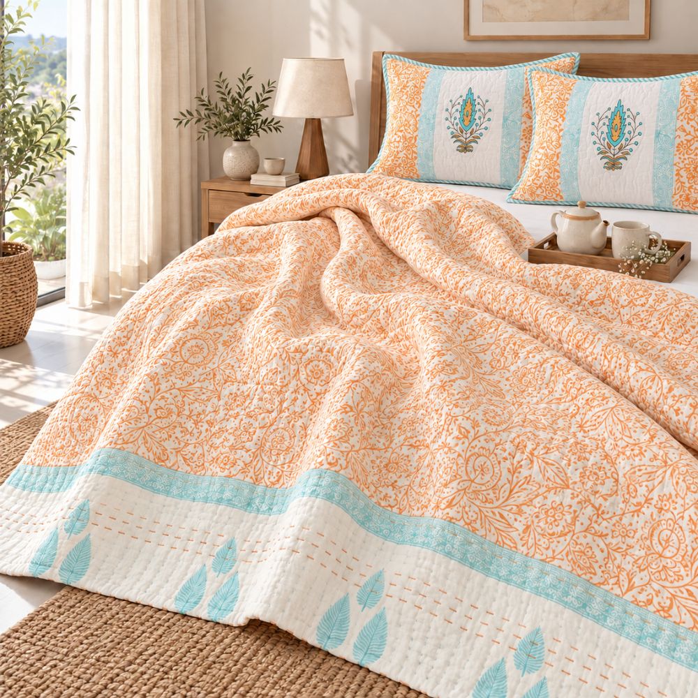 Malya Kantha Jaipuri Quilt