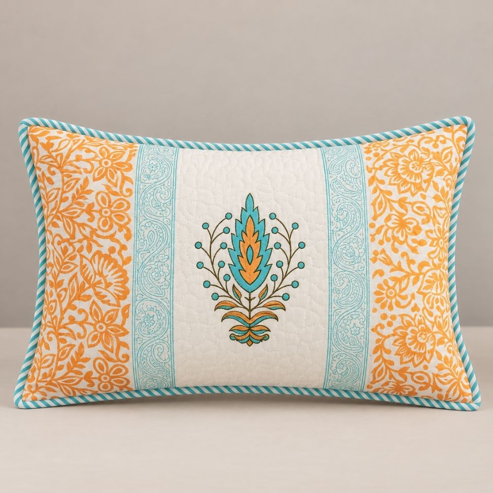 Malya Quilted Lumbar Pillow Cover