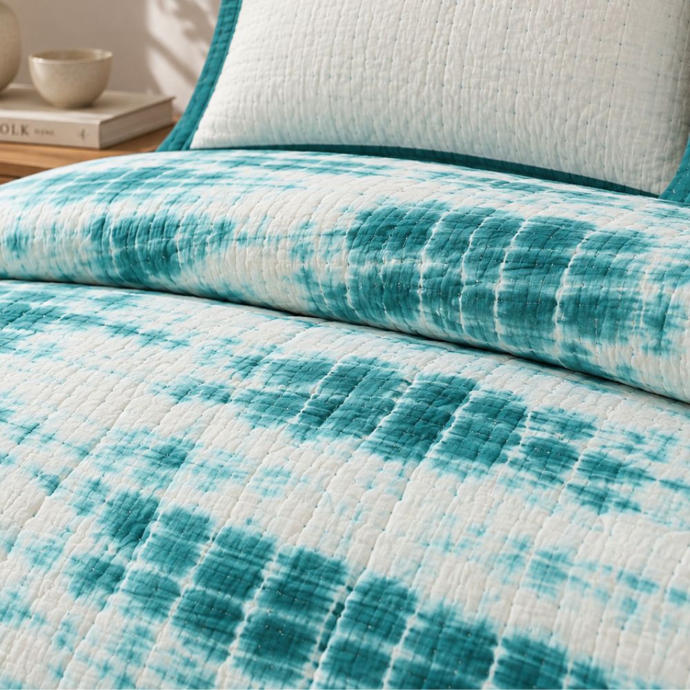 Neel Tie - Dye Jaipuri Quilt