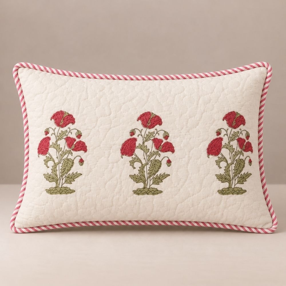 Ruhani 0.2 Quilted Lumbar Pillow Cover