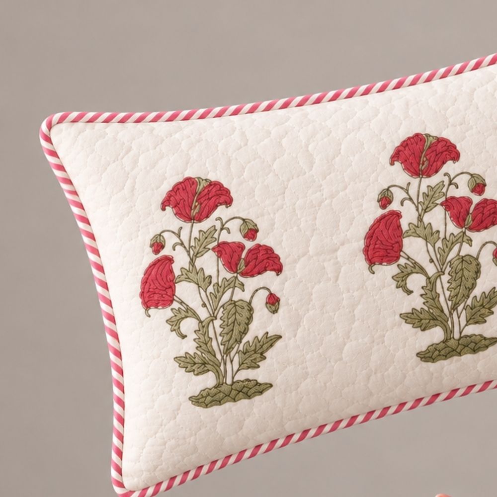 Ruhani 0.2 Quilted Lumbar Pillow Cover