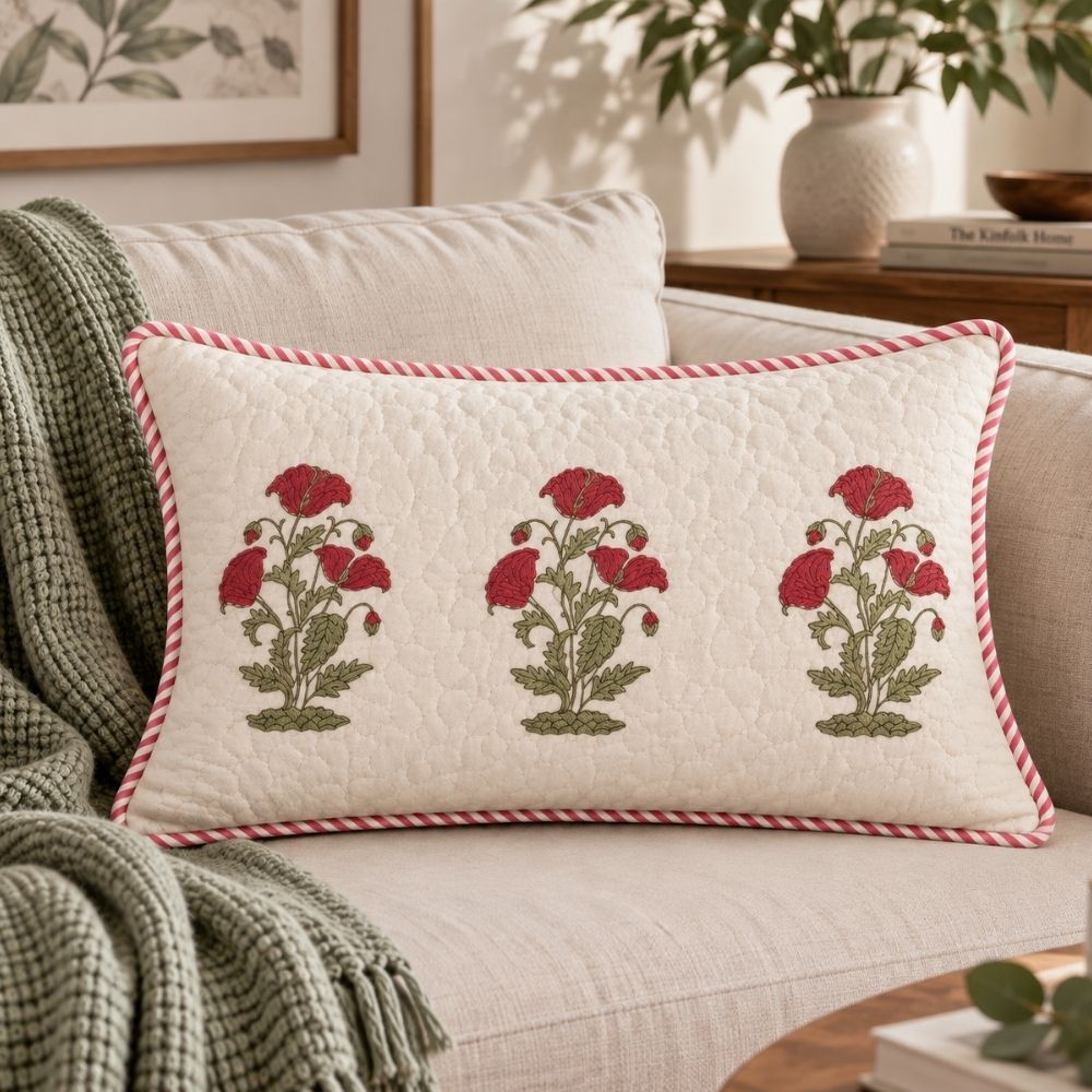 Ruhani 0.2 Quilted Lumbar Pillow Cover