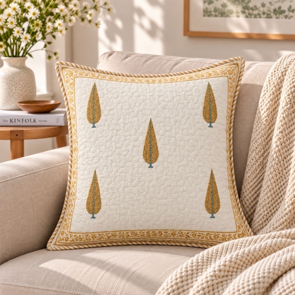 Tarang Quilted Cushion Cover