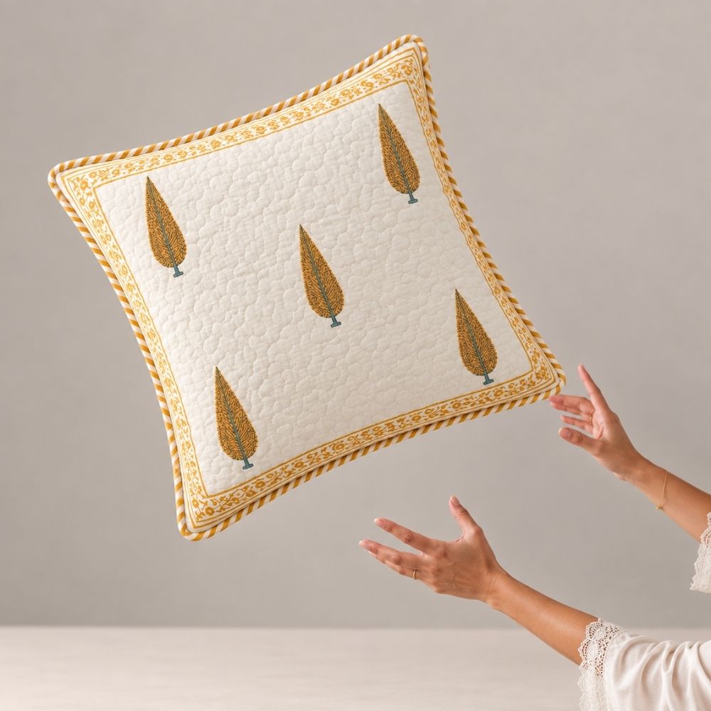Tarang Quilted Cushion Cover