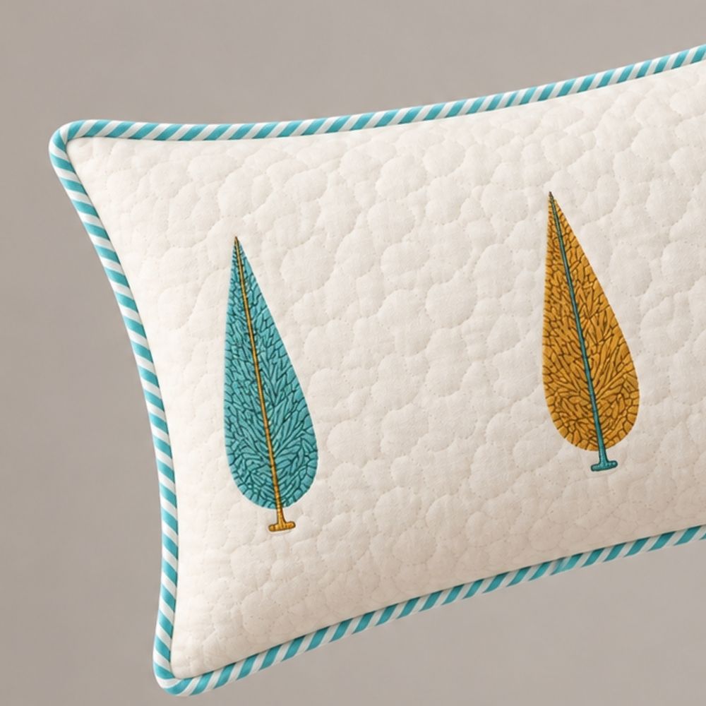 Tarang Quilted Lumbar Pillow Cover