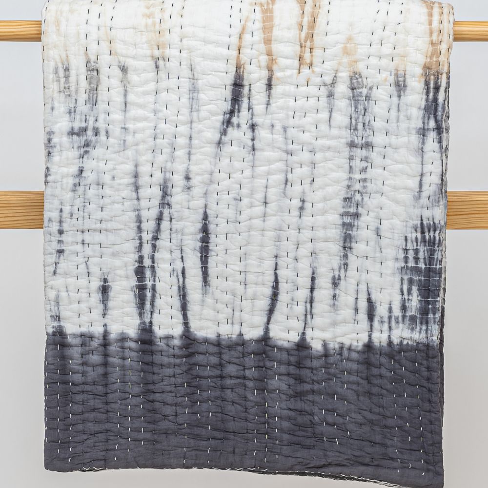 Tie - Dye Kantha Jaipuri Quilt