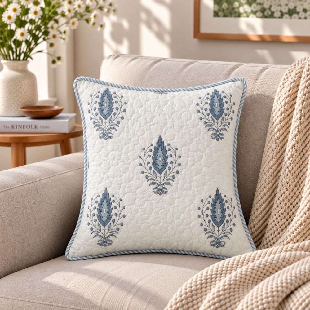 Zeenat Quilted Cushion Cover