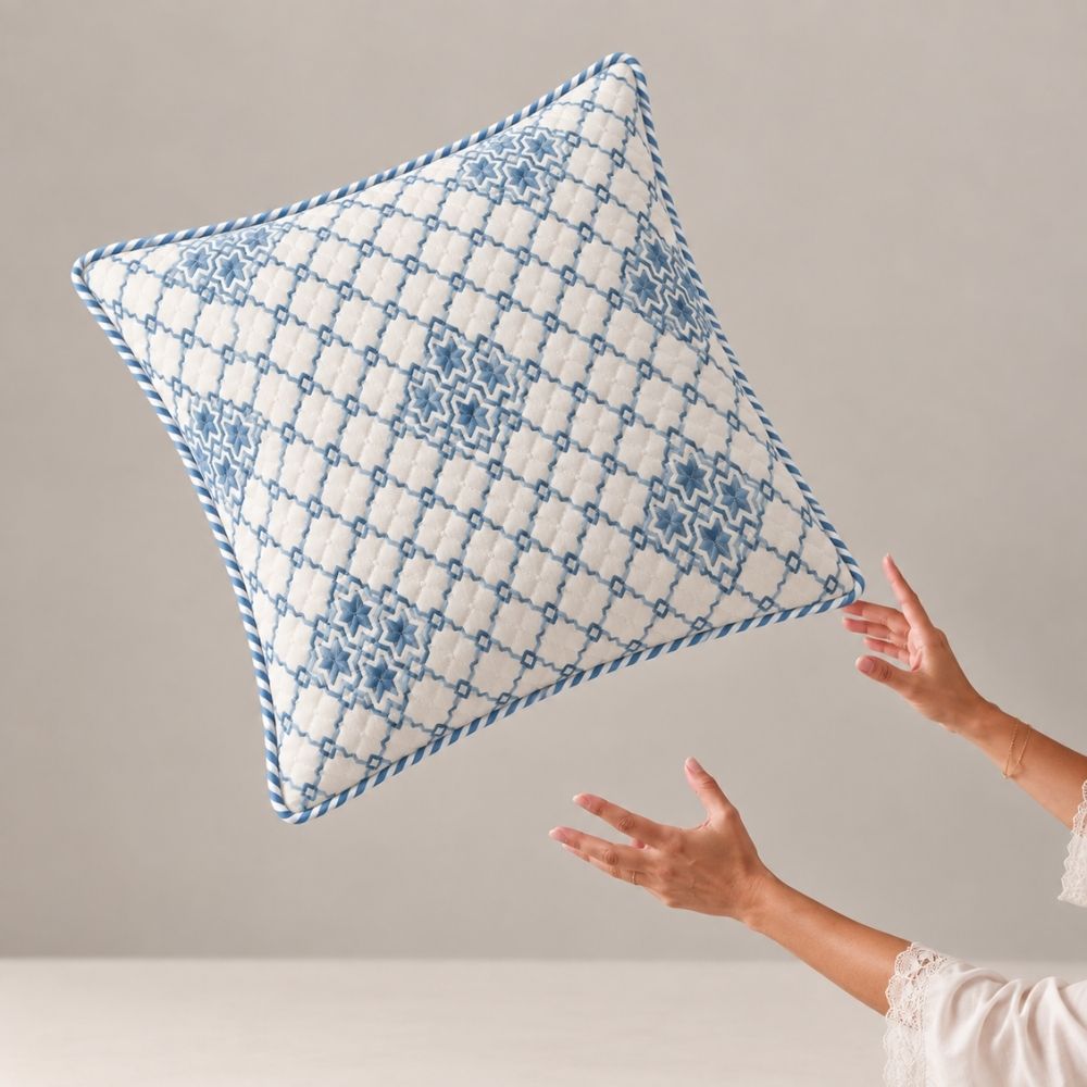 Zeenat Quilted Cushion Cover