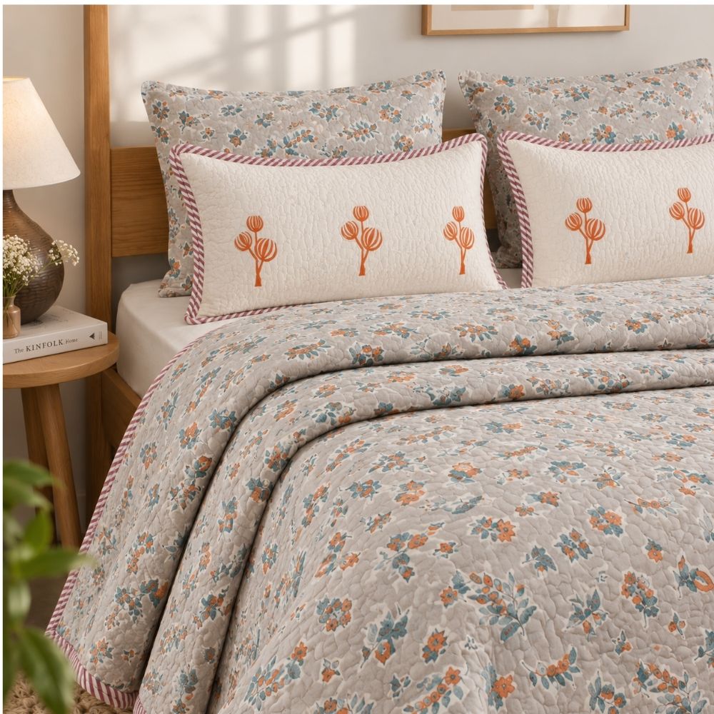 Zubha Kantha Jaipuri Quilt