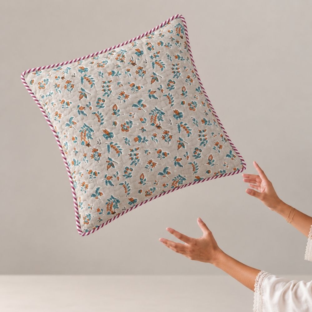 Zubha Quilted Cushion Cover