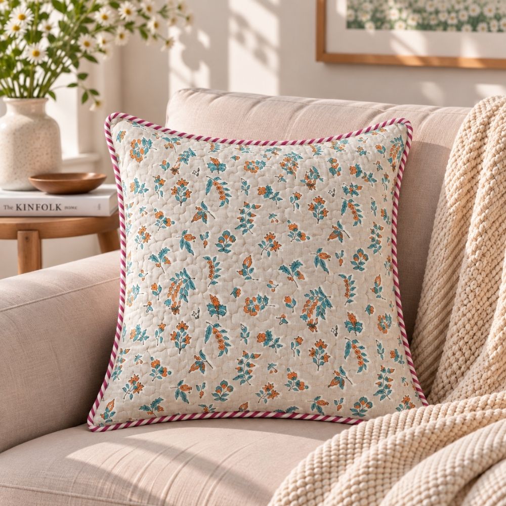 Zubha Quilted Cushion Cover